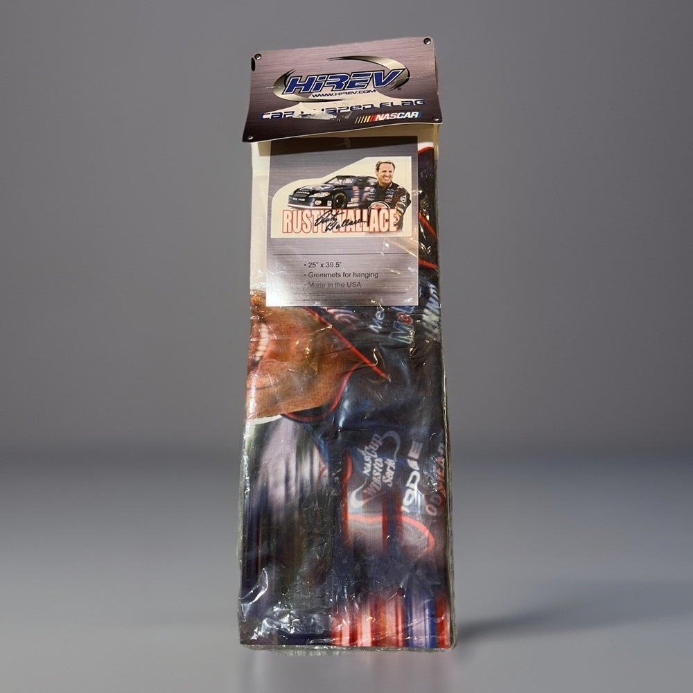 HIREV NASCAR Rusty Wallace Hanging 25x39.5 Miller Lite Banner Car‎ Shaped New